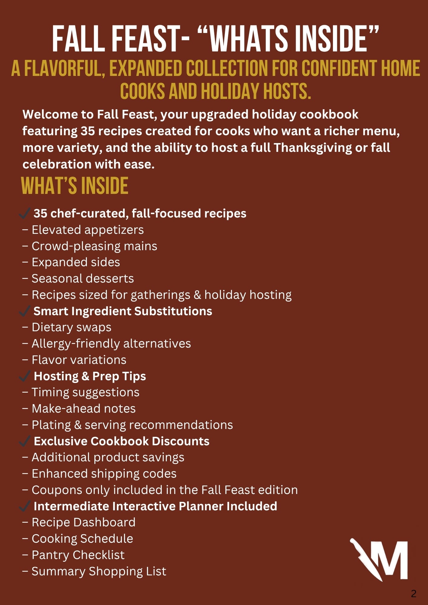 Make It Happen for the Holidays: Fall Feast + Interactive Planner