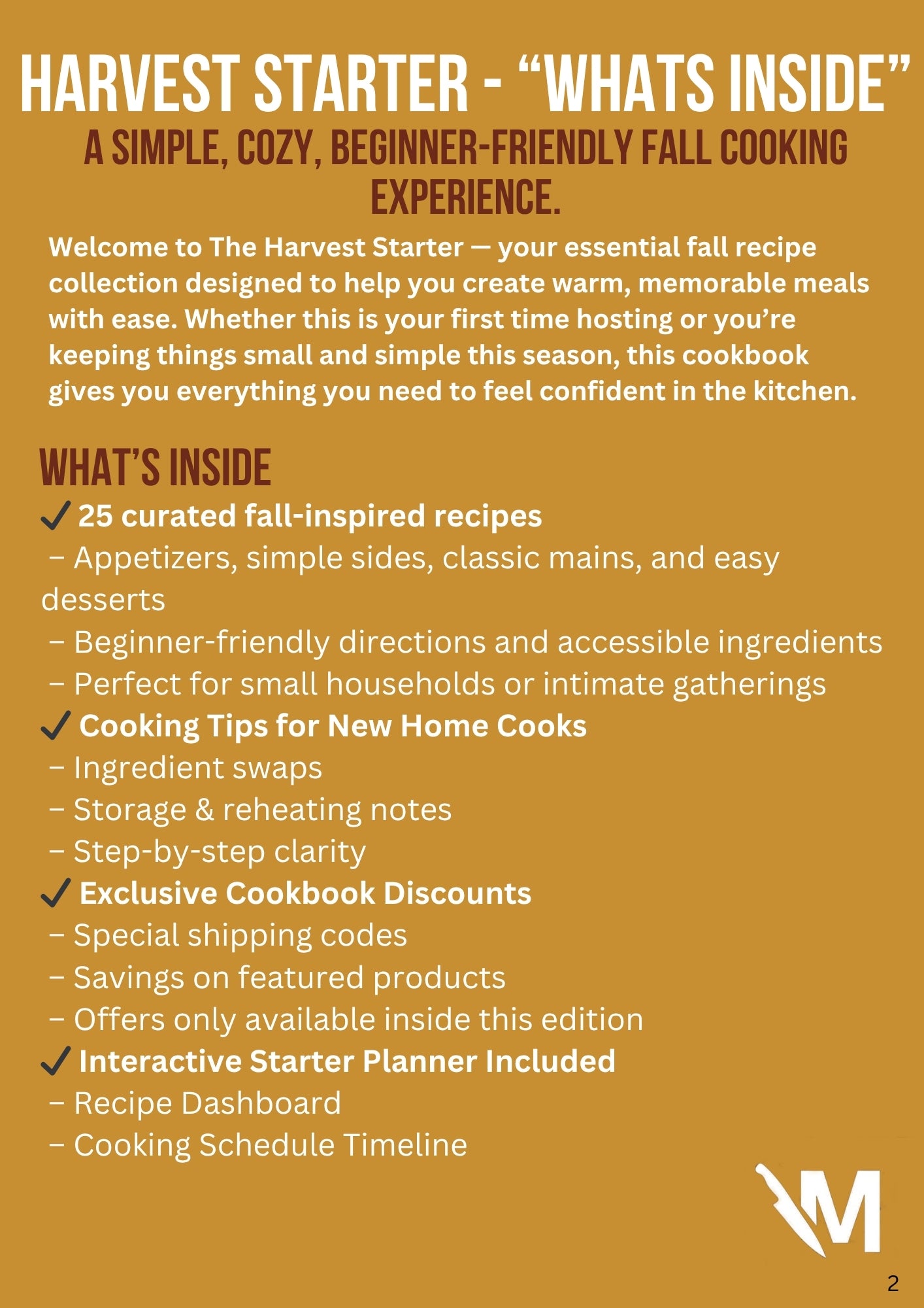 Make It Happen for the Holidays: Harvest Starter + Planner