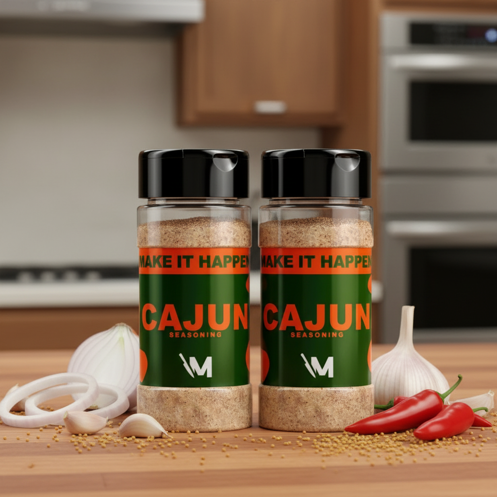 Double Pack Cajun Seasoning | Mr. Make It Happen Seasonings – Make It ...