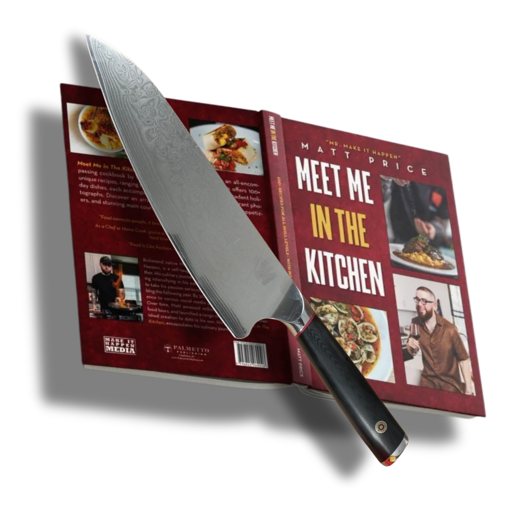 Make It Happen | Cookbook x  Professional Chef Knife Set | 2 Items
