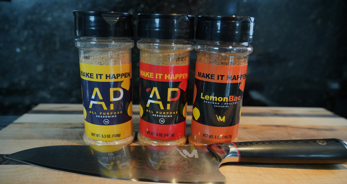 Knife +  3 Seasoning Bundle - Mr. Make It Happen